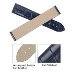 Handmade replacement crocodile alligator leather watch straps for Omega Speedmaster bands