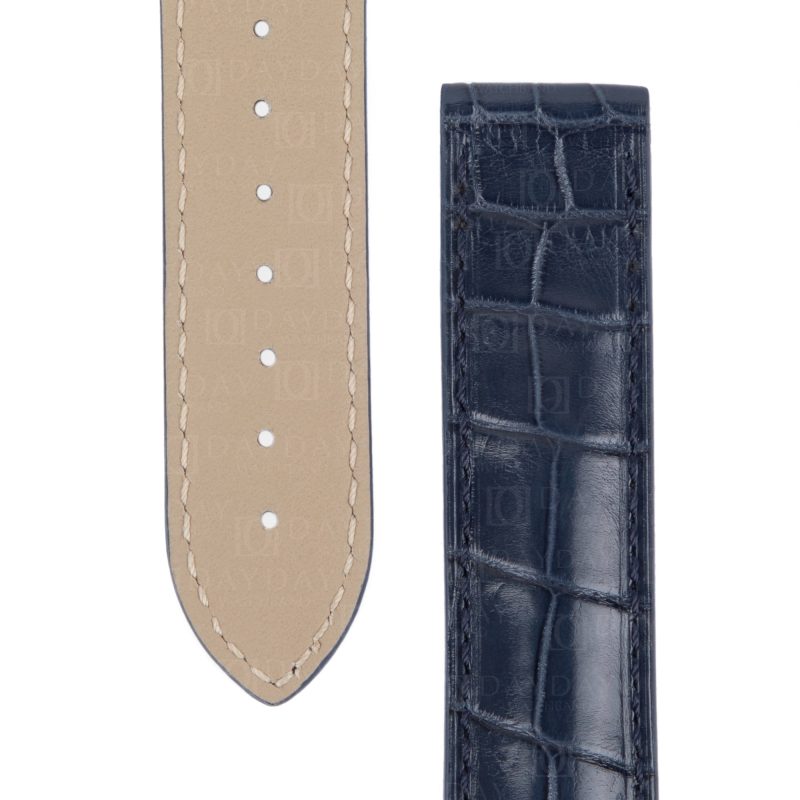 Handmade replacement crocodile alligator leather watch straps for Omega Speedmaster watchbands
