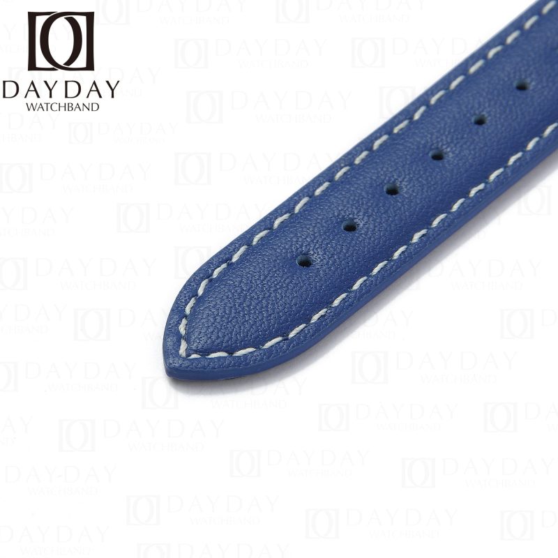 Handmade replacment premium calfskin leather watch bands for Omega De Ville straps