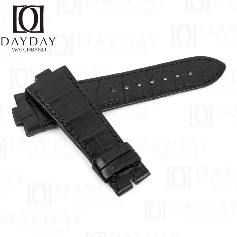 Replacement custom alligator leather watch band for Vacheron Constaintin VCO overseas strap