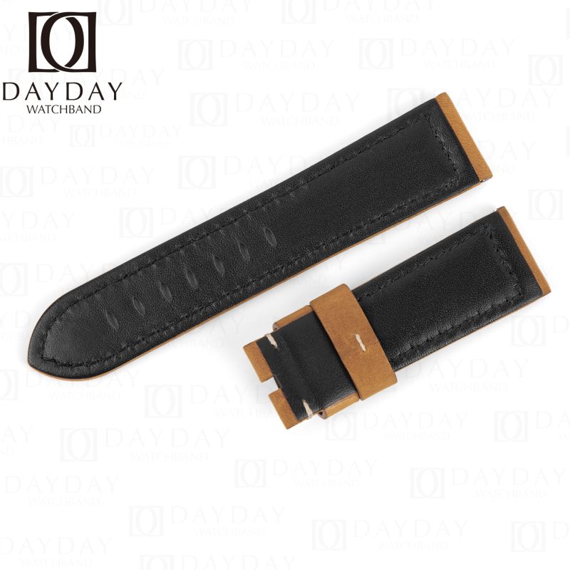 Replacement leather watchband for Panerai Luminor watch 22mm 24mm 26mm strap