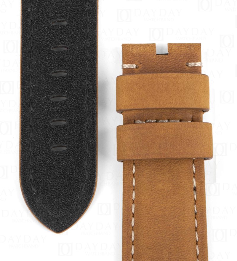 Replacement leather watch bands for Panerai Luminor watch 22mm 24mm 26mm strap