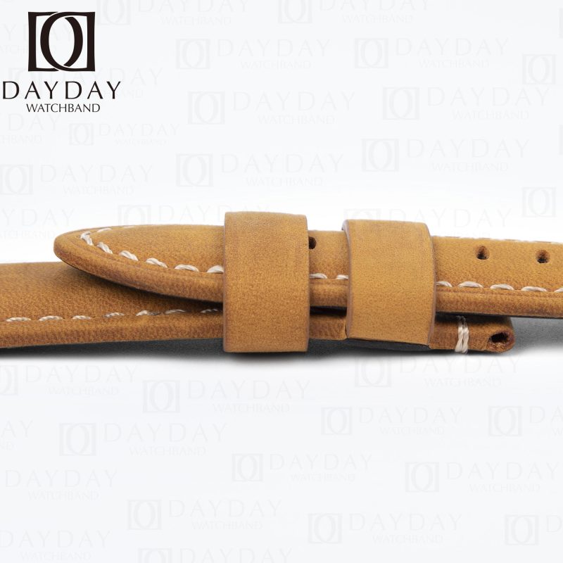 Replacement leather watchbands for Panerai Luminor watch 22mm 24mm 26mm strap