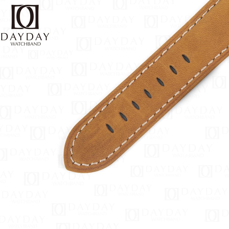 Replacement leather watchbands for Panerai Luminor watch 22mm 24mm 26mm strap