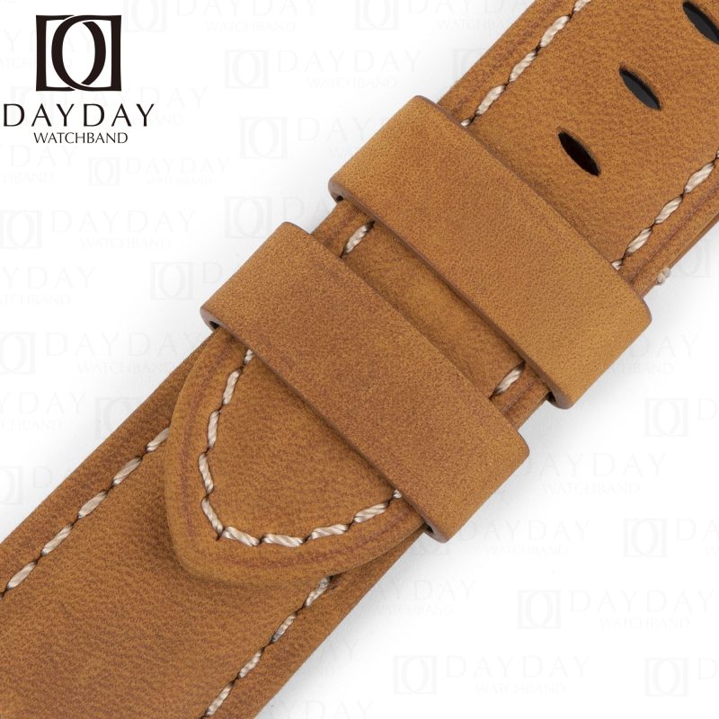 Replacement leather watchbands for Panerai Luminor watch 22mm 24mm 26mm strap