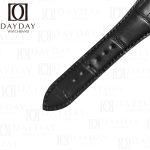 Roger Dubuis Golden Square black alligator leather watch band replacement straps for sale 30mm