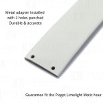 Custom White Satin replacement leather watch straps for Piaget Limelight Magic hour band