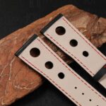 Buy Custom handmade black calfskin calf leather watch bands for Chopard Mille 1000 Miglia Racing Watch tire watch band straps (3)