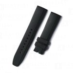 Custom handmade 19mm 20mm 21mm 22mm black replacement waterproof toughness silicone rubber watchbands for Rolex Omega Panerai Tudor Tudor men women watch strap