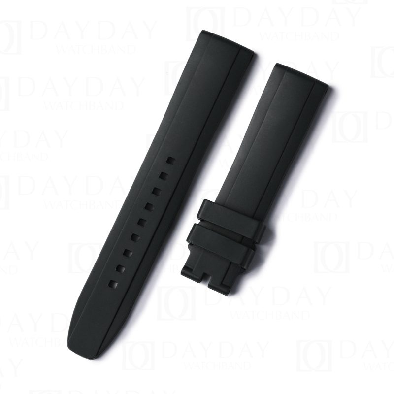 Custom handmade 19mm 20mm 21mm 22mm black replacement waterproof toughness silicone rubber watchbands for Rolex Omega Panerai Tudor Tudor men women watch strap