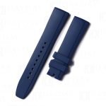 Custom handmade 19mm 20mm 21mm 22mm blue replacement waterproof toughness silicone rubber watchbands for Rolex Omega Panerai Tudor Tudor men women watch strap