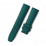 Custom handmade 19mm 20mm 21mm 22mm green replacement waterproof toughness silicone rubber watchbands for Rolex Omega Panerai Tudor Tudor men women watch strap