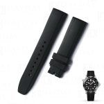 Custom handmade 19mm 20mm 21mm 22mm replacement waterproof toughness silicone rubber watch band for Rolex Omega Panerai Tudor Tudor men women watch straps