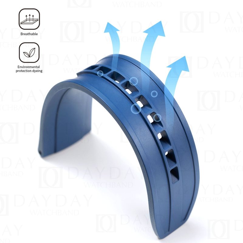 Custom handmade 19mm 20mm 21mm 22mm replacement waterproof toughness silicone rubber watch bands for Rolex Omega Panerai Tudor Tudor men women watch strap