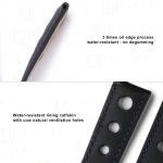 Custom handmade black calfskin calf leather watch bands for Chopard Mille Miglia Chronograph Gran Turismo tire watch band strap