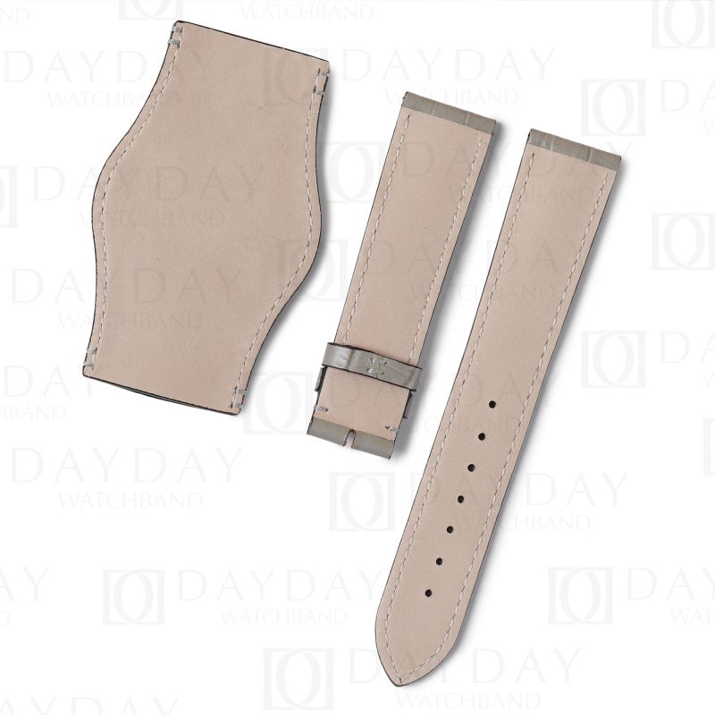 Custom replacement premium calfskin leather bund strap watch band for Rolex Tudor Omega leather Bund watch strap