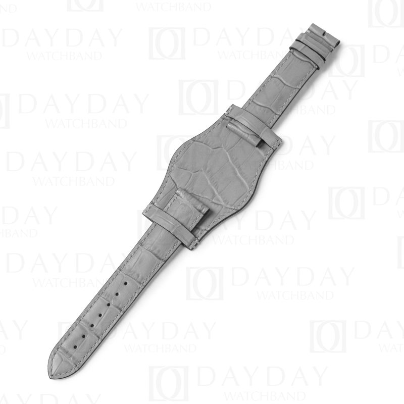 Custom replacement premium calfskin leather bund watch band for Rolex Tudor Omega leather Bund straps