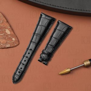 Buy Custom Bvlgari leather rubber strap for Bulgari Assioma strap