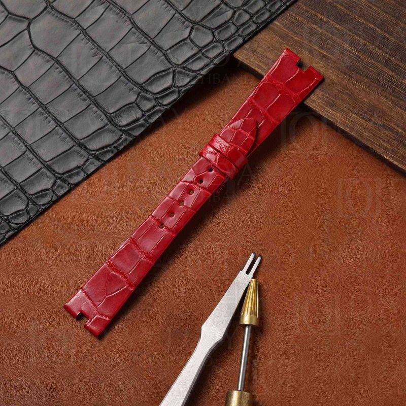 Bvlgari Bzero 1 alligator leather watch band custom handmade replacement strap (3)