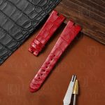 Bvlgari Bzero 1 alligator leather watch band custom handmade replacement strap (4)