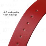 Custom 18mm 20mm 22mm red satin leather strap replacement for Versace Palazzo Empire