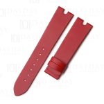 Custom red satin watch strap replacement for Versace Palazzo Empire