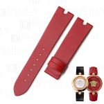 Custom 18mm 20mm 22mm red satin leather watchband replacement for Versace Palazzo Empire