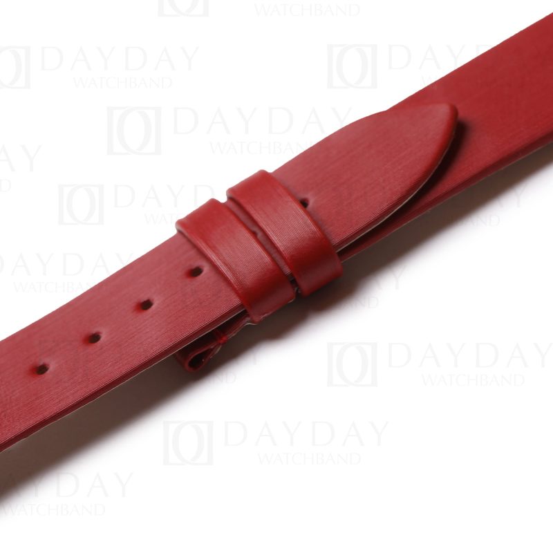 Custom 18mm 20mm 22mm red satin leather band replacement for Versace Palazzo Empire