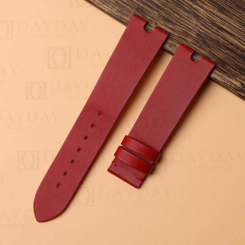 Custom 18mm 20mm 22mm red satin watchband strap replacement for Versace Palazzo Empire