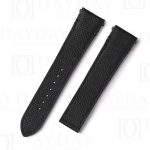 Custom black quickswitch Epsom leather strap for New Santos de Cartier watch band