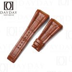 Custom replacement best brown alligator leather watch strap for Bvlgari Bulgari Ergon EG40S EG30S EG35S chronograph watch