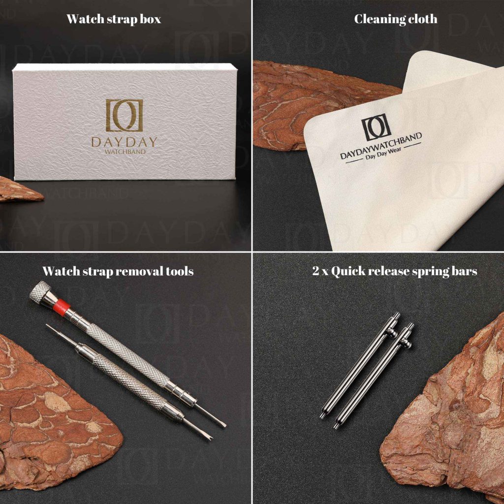 Daydaywatchband Premium custom leather watch strap band replacement packing quick release spring bar box strap reomove tools hao