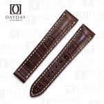 Handmade replacement crocodile alligator Brown leather watch strap for Omega Speedmaster band