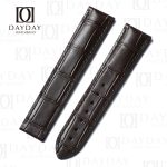 Handmade replacement crocodile alligator Dark Brown leather watch strap for Omega Speedmaster band