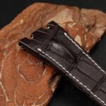Buy custom Audemars Piguet royal oak Dark brown leather strap 23mm 26mm 28mm 30mm handmade for sale (3)