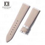 Custom alligator leather white watch bands for Blancpain Quantième Complet & Moonphase Women's Watch