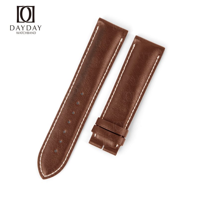 Custom handmade Brown calf skin leather Breitling straps