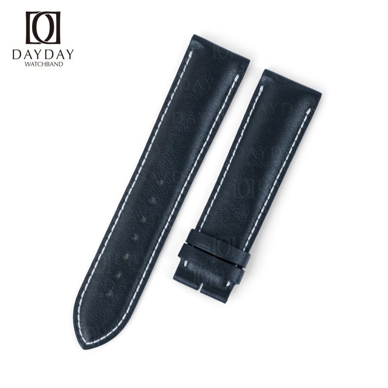 Custom handmade Blue calf skin leather Breitling straps