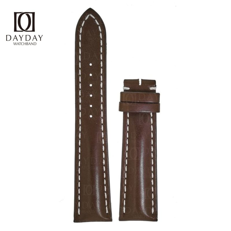 Custom handmade Dark Brown calf skin leather Breitling straps