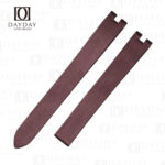 Buy Custom Burgundy satin leather cartier Baignoire straps off-white for sale