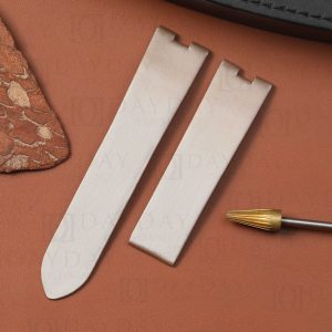 Buy Custom satin leather cartier Baignoire straps off-white for sale (1)