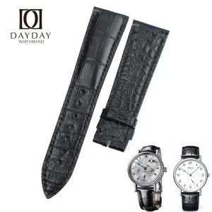 Buy Custom Double Side Alligator replacement leather watchbands for Breguet Tradition straps for sale