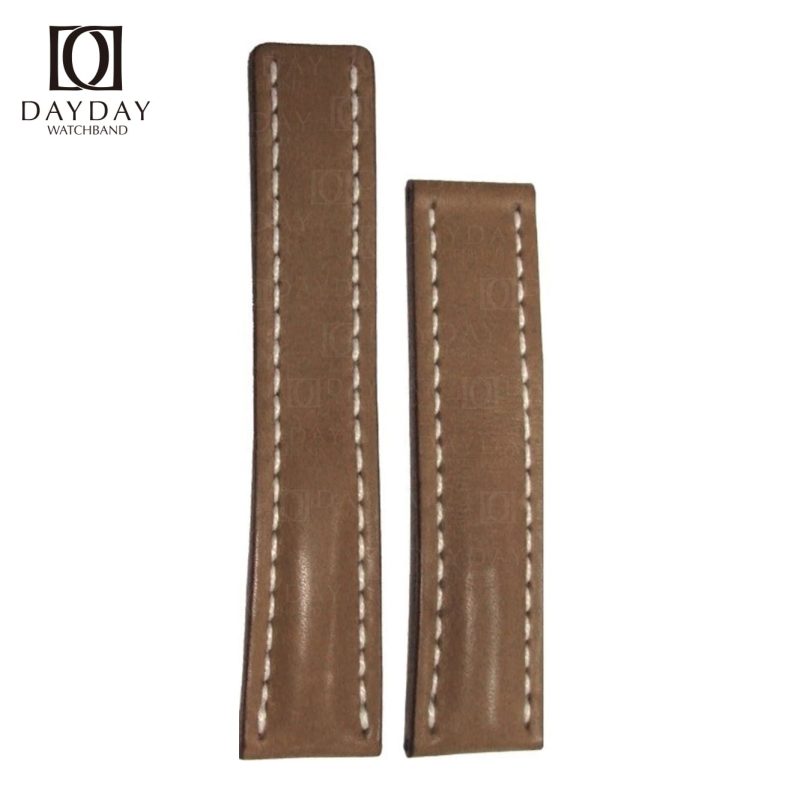 Custom handmade Brown calf skin leather breitling leather watch bands