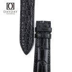 Buy Handmade Replacement black Double-sided alligator leather watch band for Breguet for sale