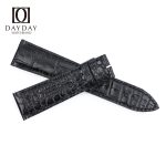 Handmade black crocodile leather replacement watch bnads for Breguet watch
