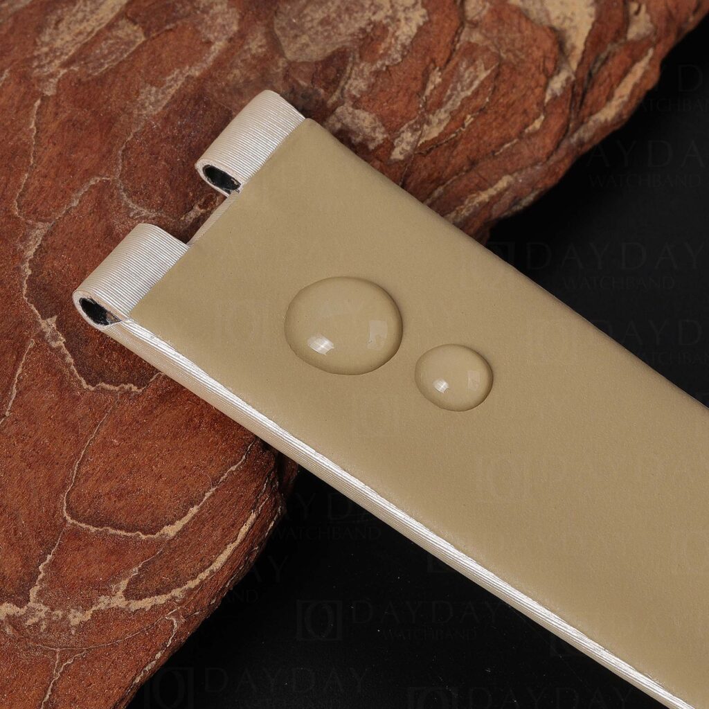 waterproof calfskin lining on Cartier Baignoire Men's and Ladies Watch watch strap