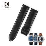 Custom handmade Black calf skin leather Breitling straps