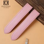 Custom pink calfskin leather quickswitch watch straps for cartier straps roadster-daydaywatchband