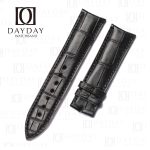 Custom black Genuine crocodile leatherwatch strap for Girard Perregaux Special Series 49805