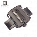 Black steel cartier deployant buckle for santos 100 watch